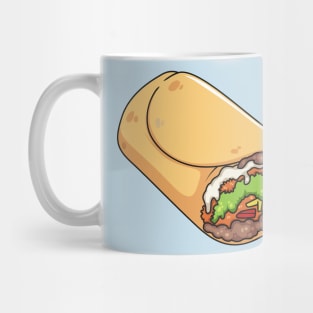 Burrito cartoon illustration Mug